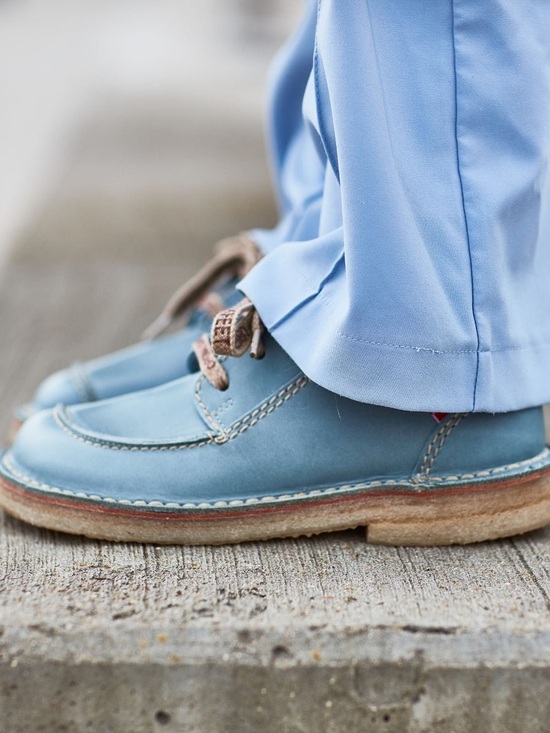 Duckfeet Shoes - Duckfeet Fyn Lace Up Derby Leather Shoes in Jeans Size EU 41